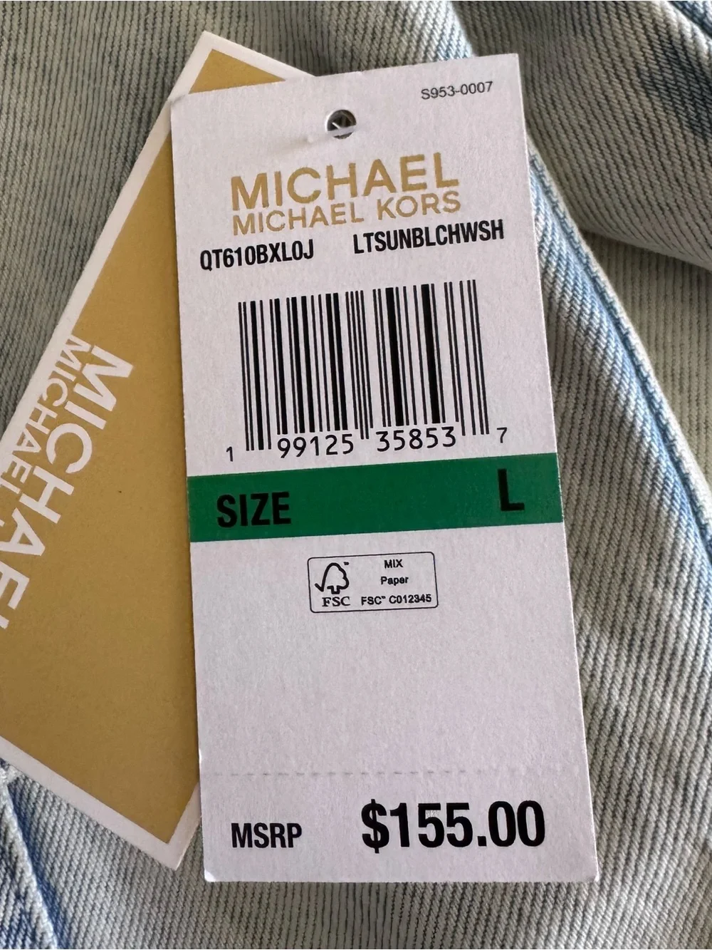 Michael Kors Light Blue Denim Jacket
